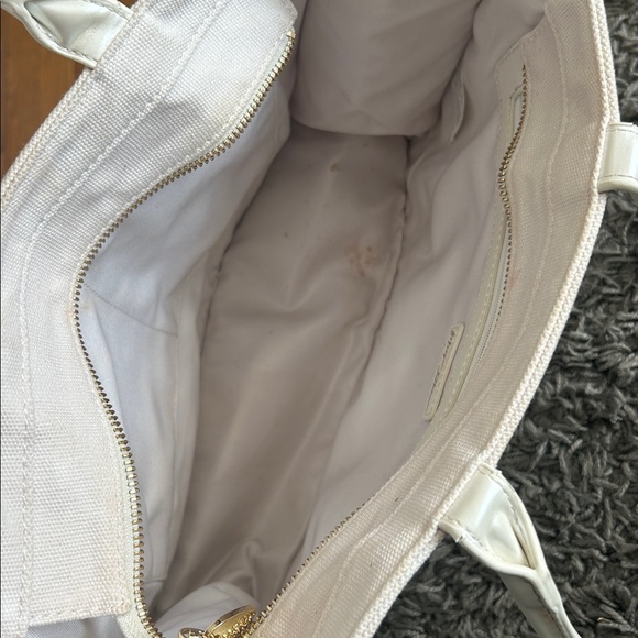 Betsey Johnson BRIDE Fabric Tote Bag White - Picture 6 of 13